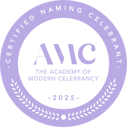 Certified Naming Celebrant - The Academy of Modern Celebrancy badge