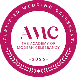 Certified Wedding Celebrant - The Academy of Modern Celebrancy badge